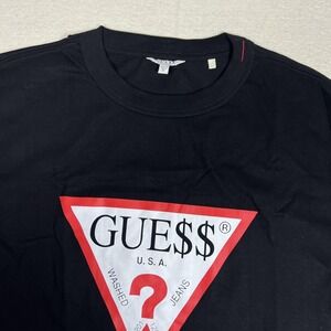 Guess Originals X A$AP Rocky Shirt Mens Small Black Triangle Logo GUE$$